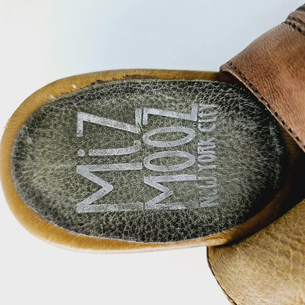 Miz Mooz New York City Celia Leather Heeled Sandals Sz 5.5 / 6 - Picture 9 of 10